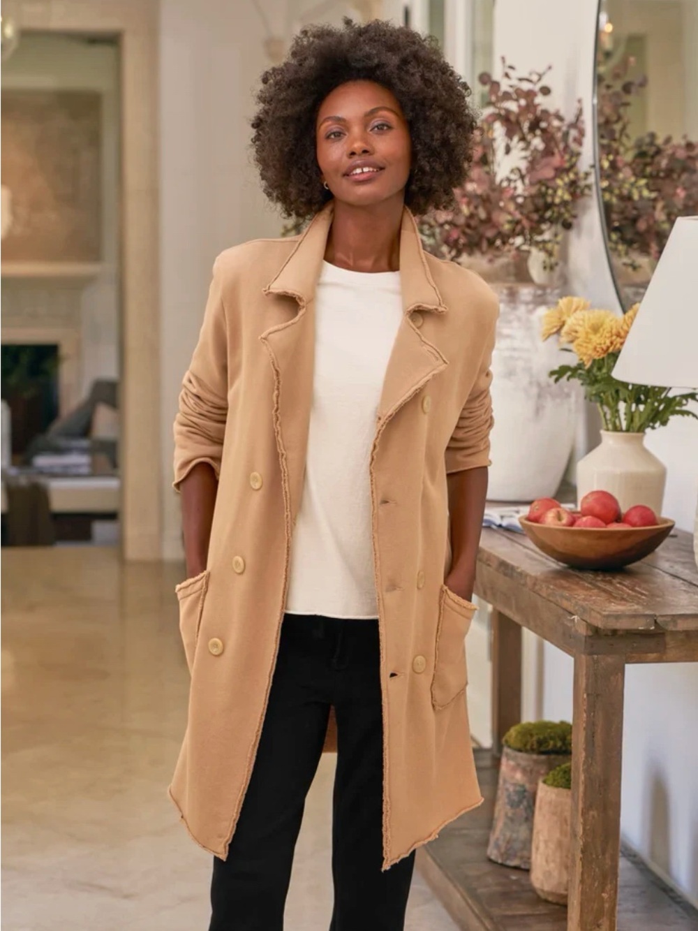 Frank & Eileen Belfast Sweatshirt Trench Coat